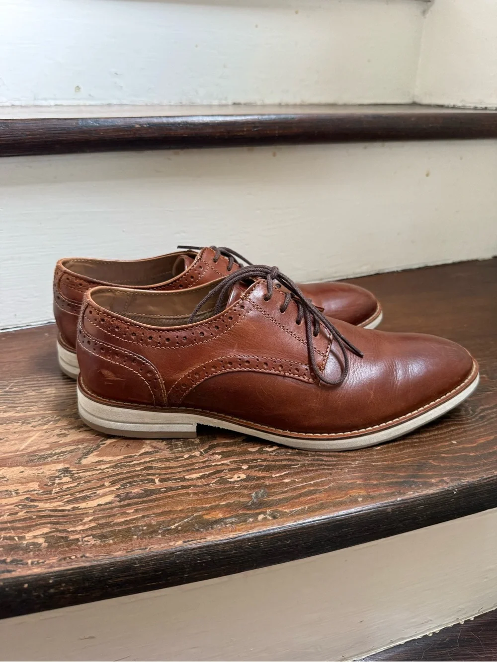 Steve Madden men’s leather Oxfords in brown size 7